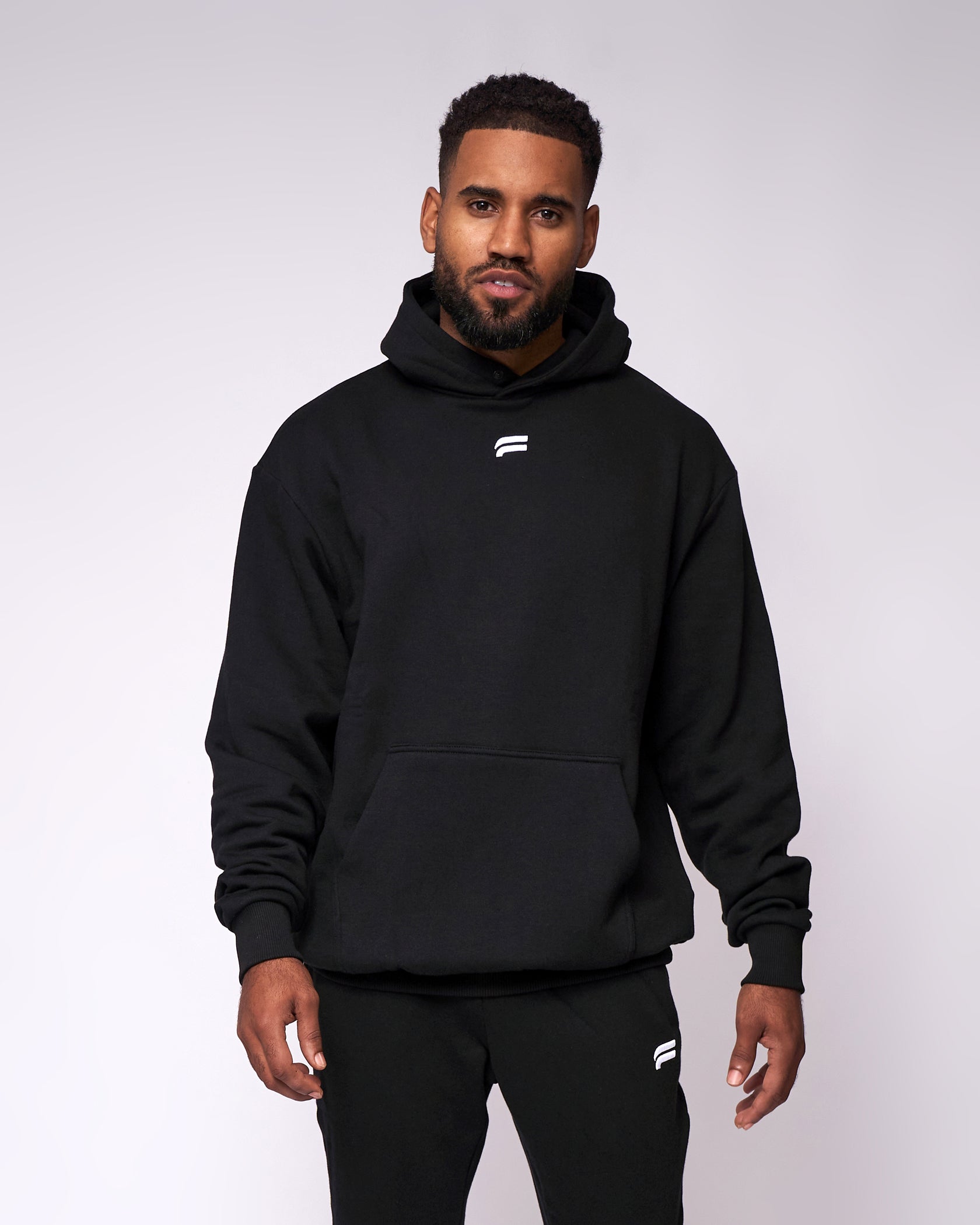 Essential Oversized Hoodie Black