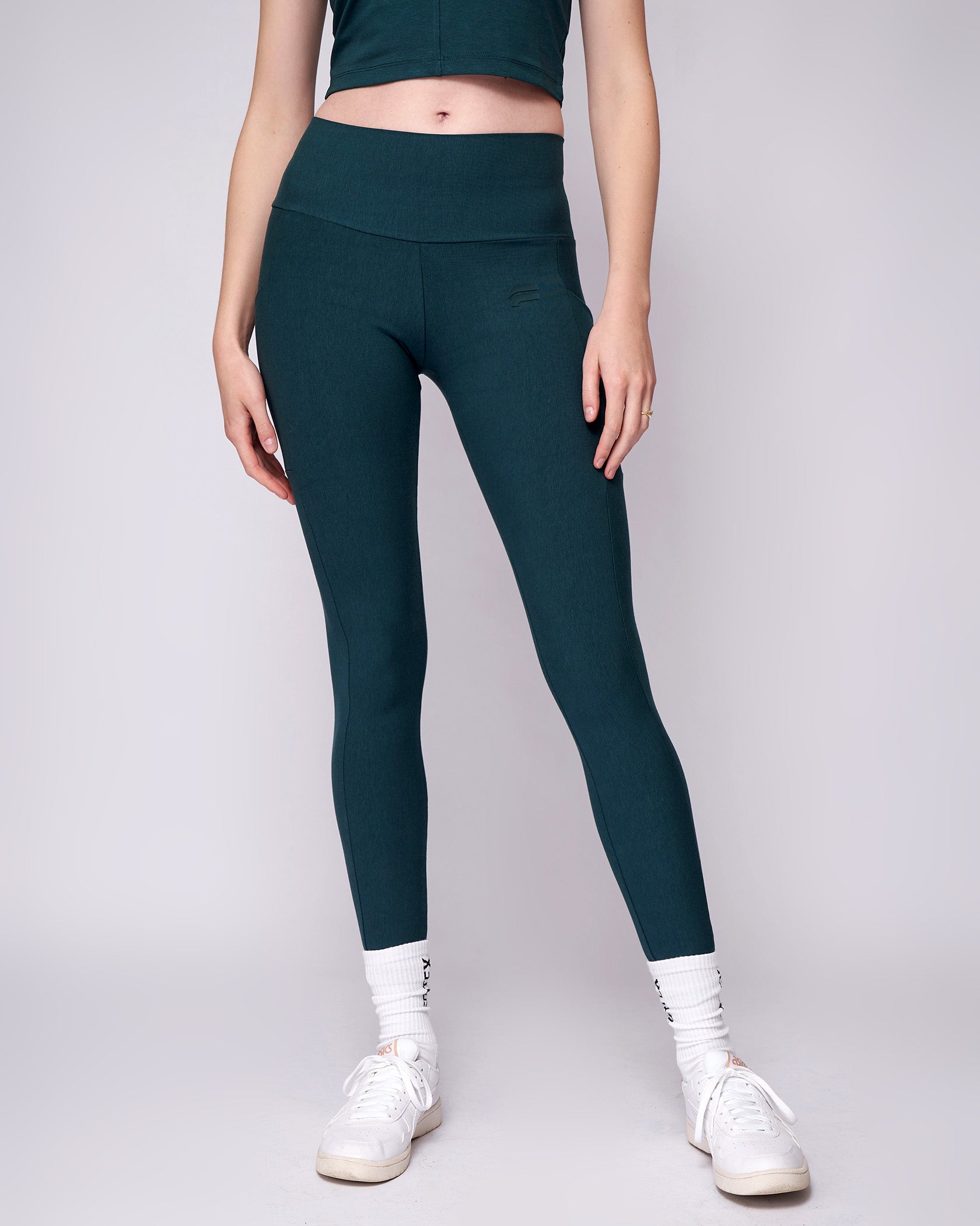 Hi-Shine Leggings Forest Green