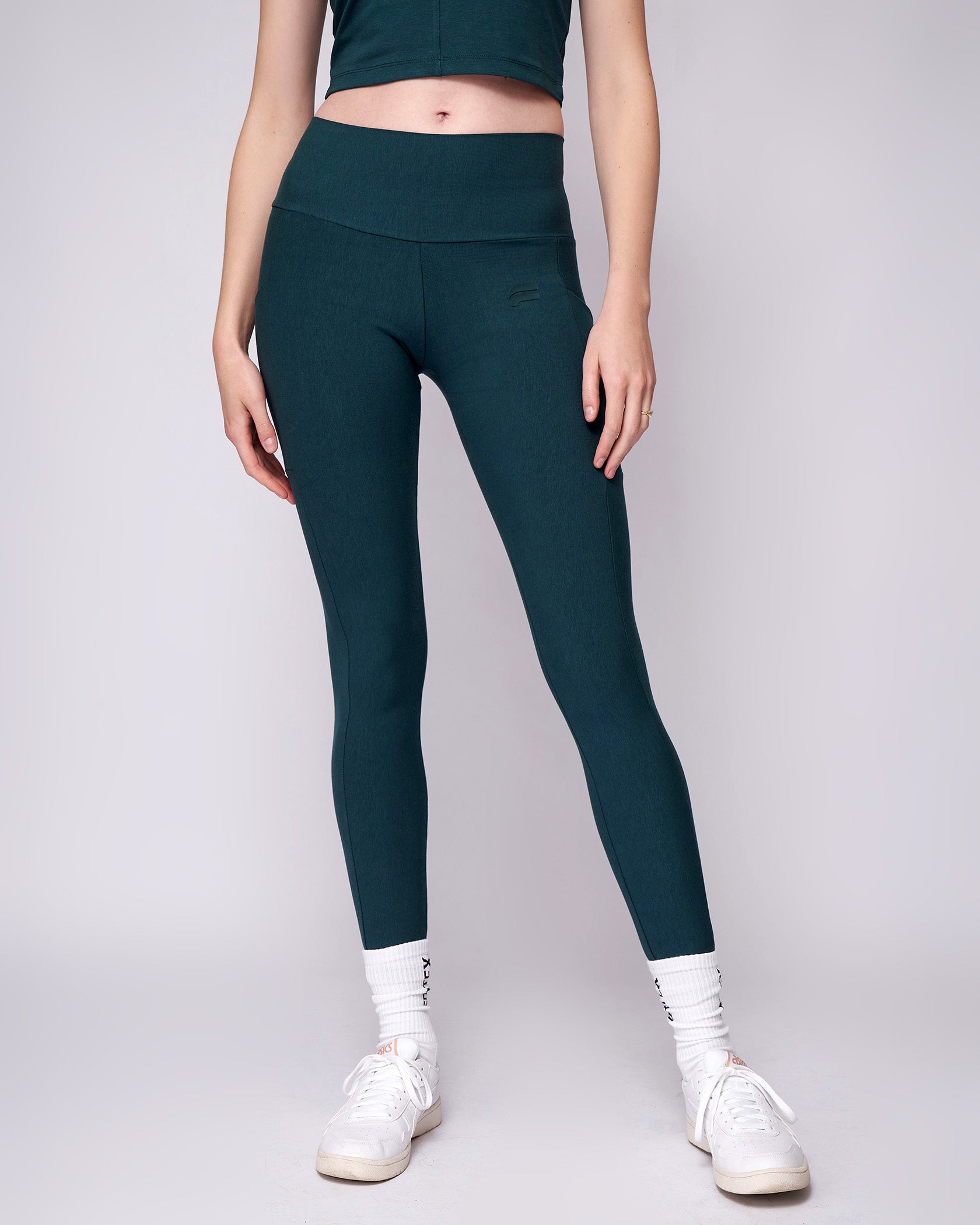 Ribbed Leggings – Dusty Pink – Emerald Fitness