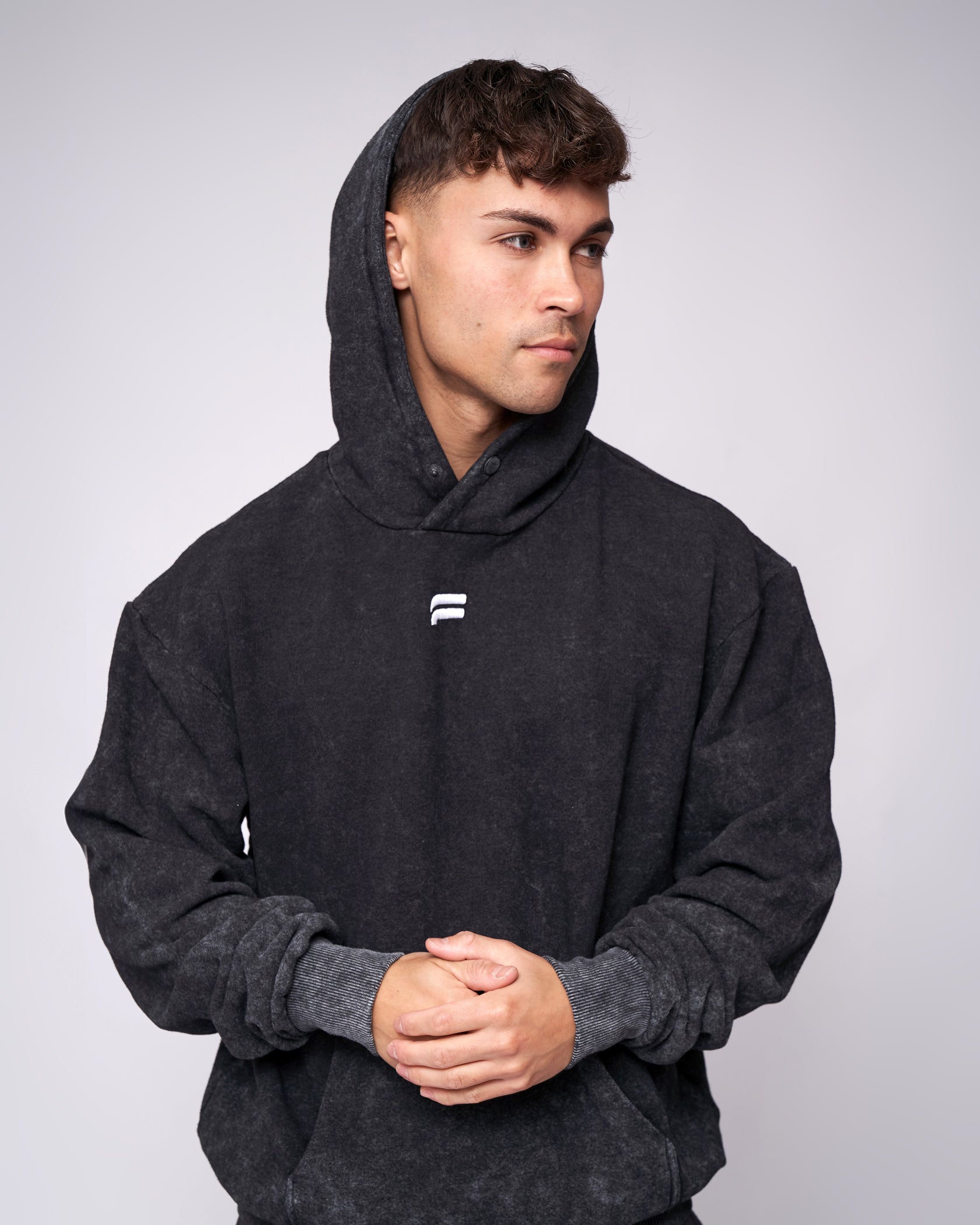 Washed best sale gray hoodie